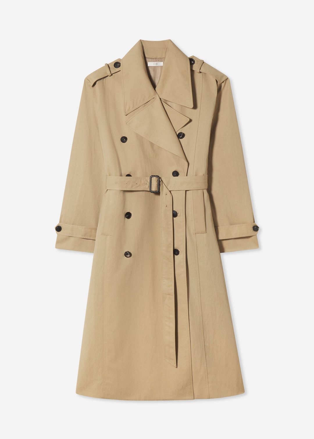 Oversized Trench in Cotton Twill - Camel #4