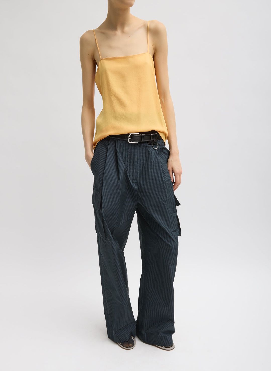 Menswear Nylon Stella Pleated Cargo Pant #7