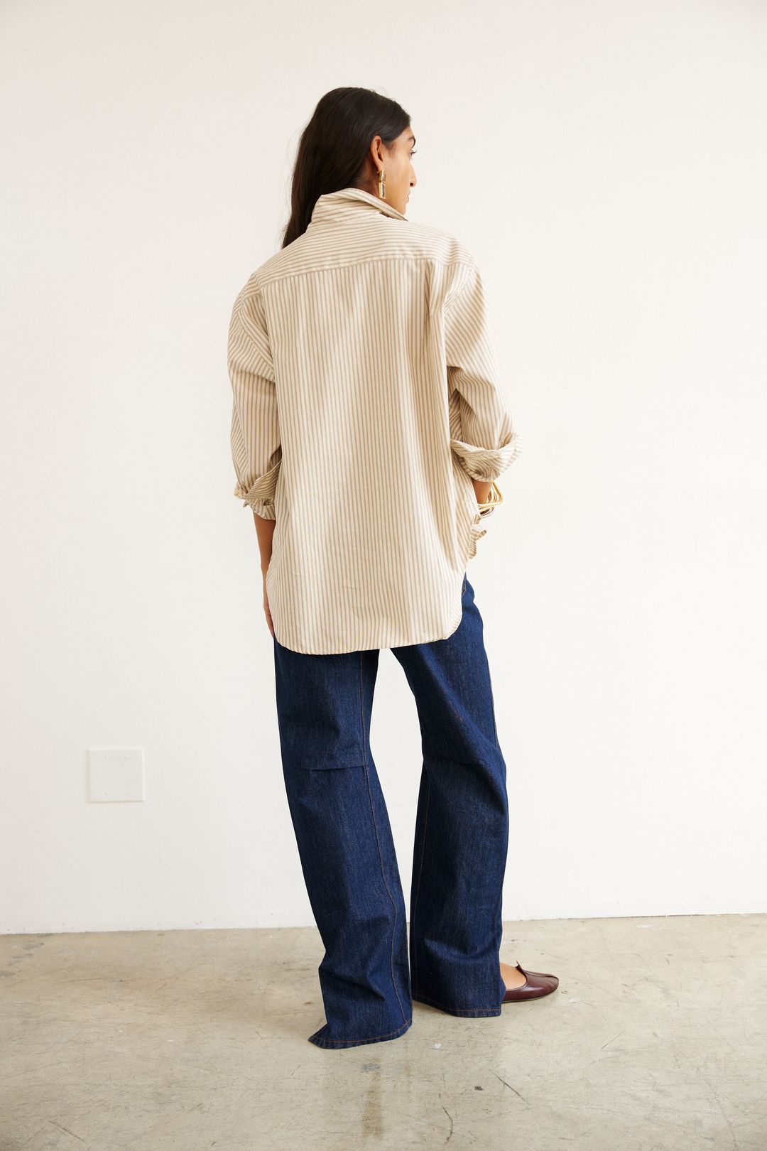 The Weekend Shirt in Chianti Stripe #7