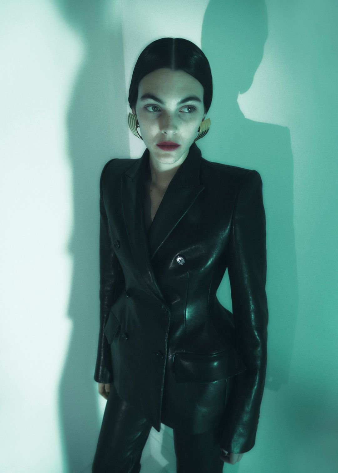 The Martu Blazer in Black Leather #7
