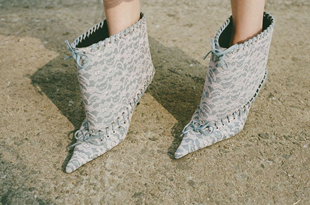 LEVEL BOOT, DENIM LACE