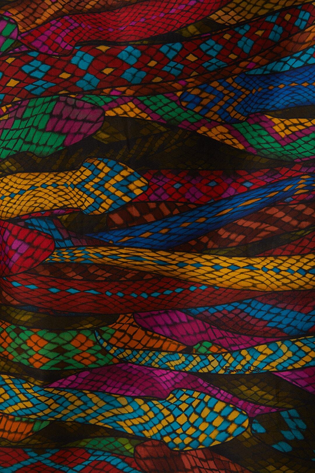 Multicolor Mirage Midi Skirt #6