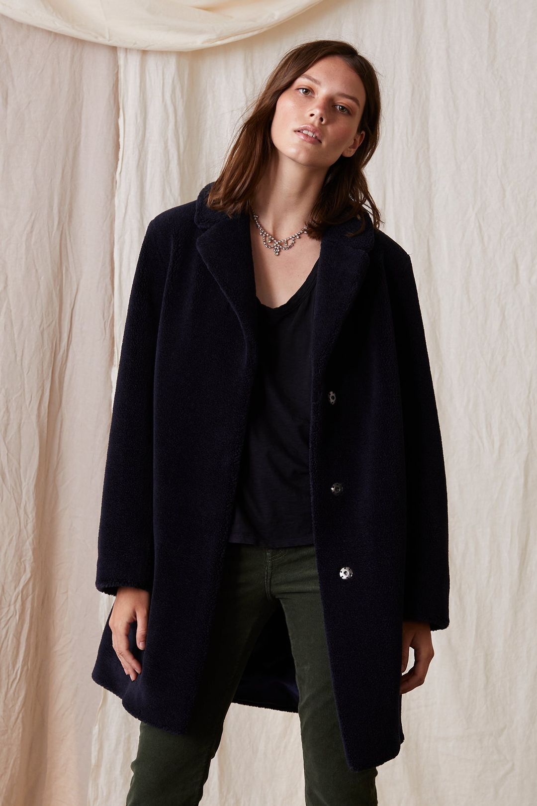 TRISHELLE LUX SHERPA OVERSIZED COAT #5