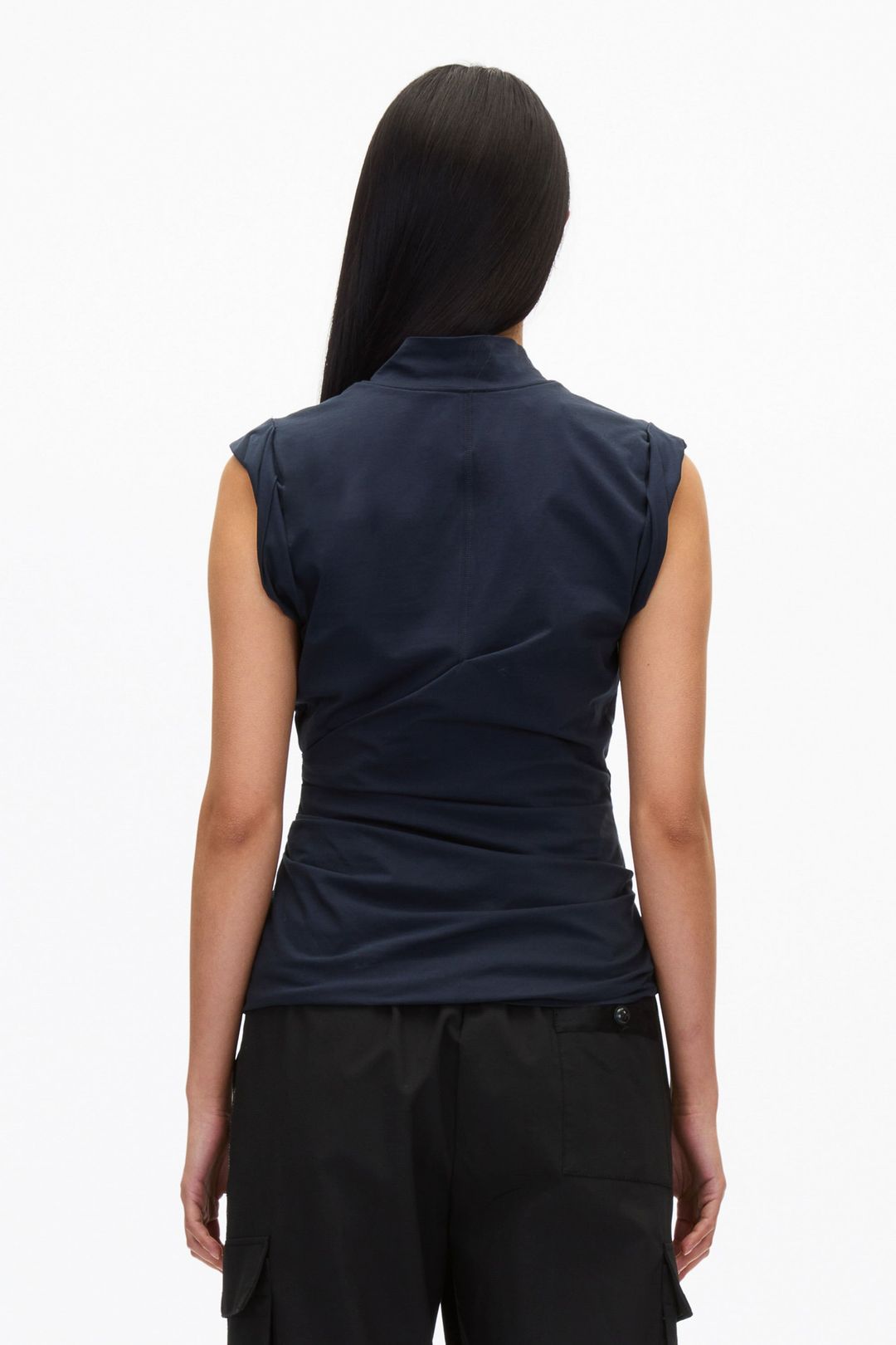 Draped Mockneck Tank #8