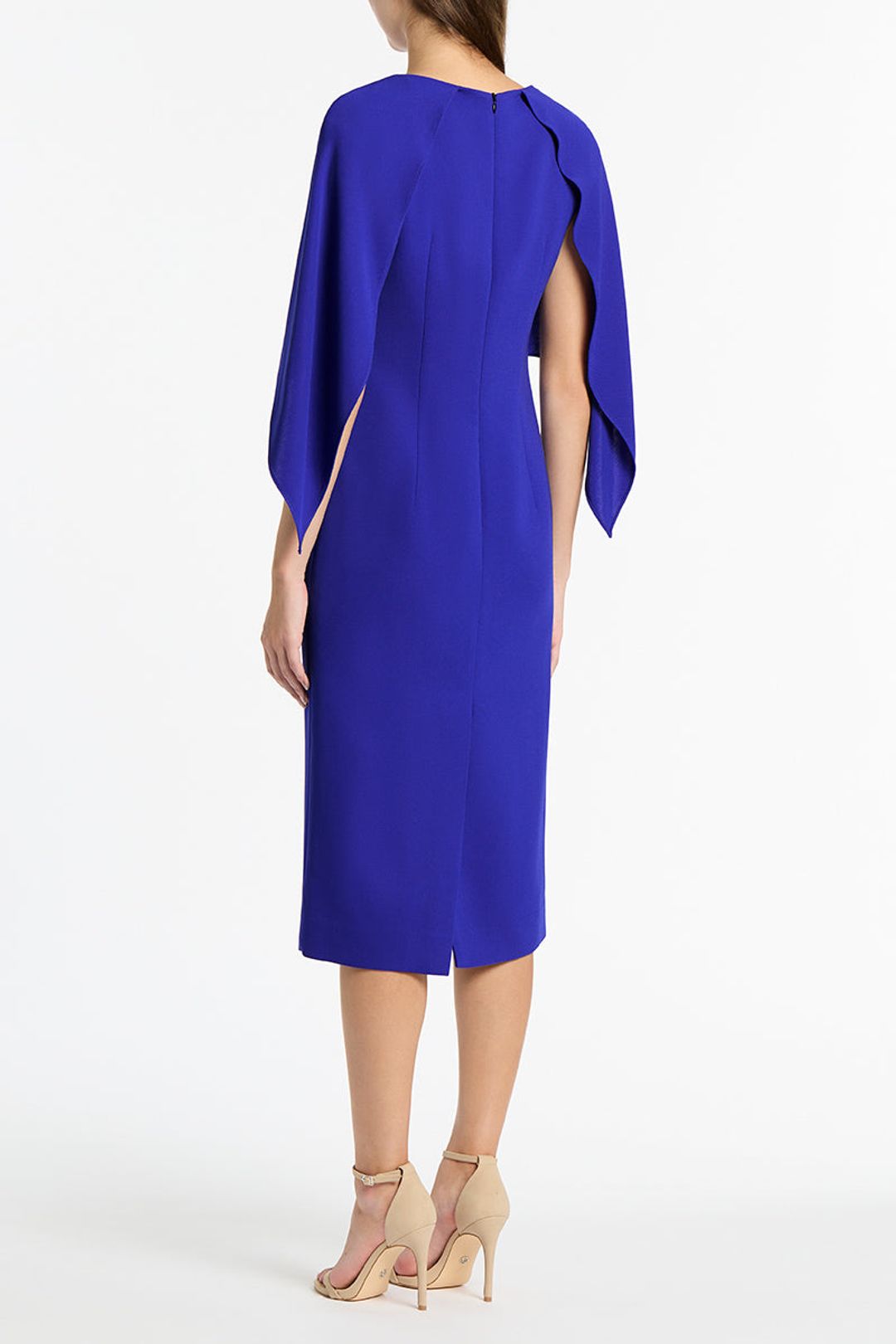 VIOLET CREPE DRAPE FRONT DRESS #3