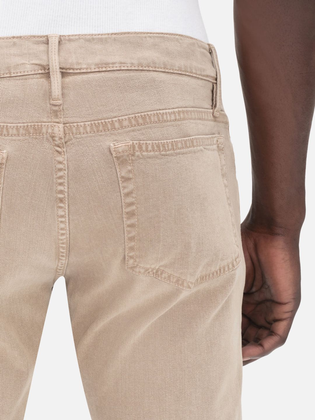 L'Homme Slim Brushed Twill -- Stone Beige #6