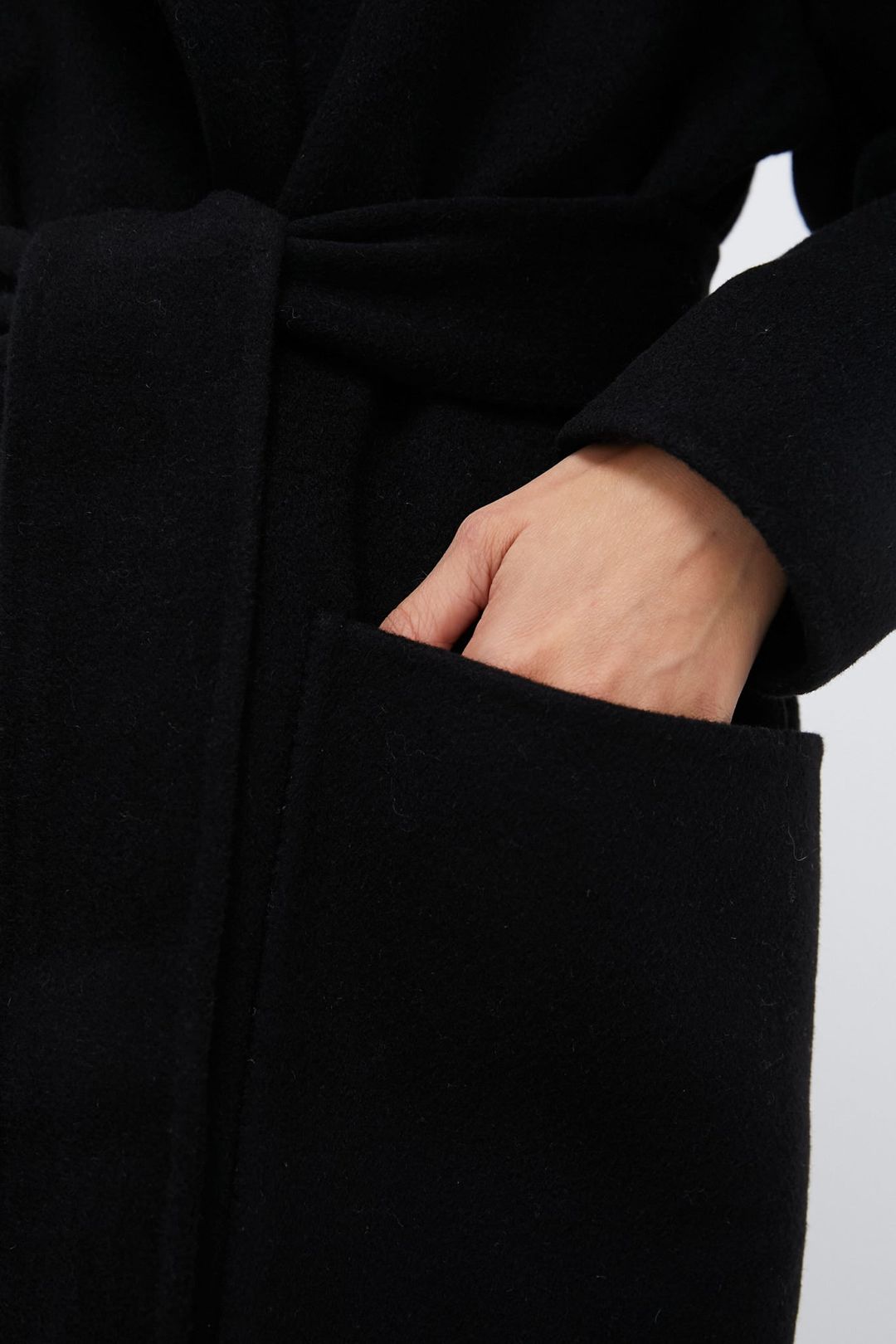 Black Wool Trinity Coat #5