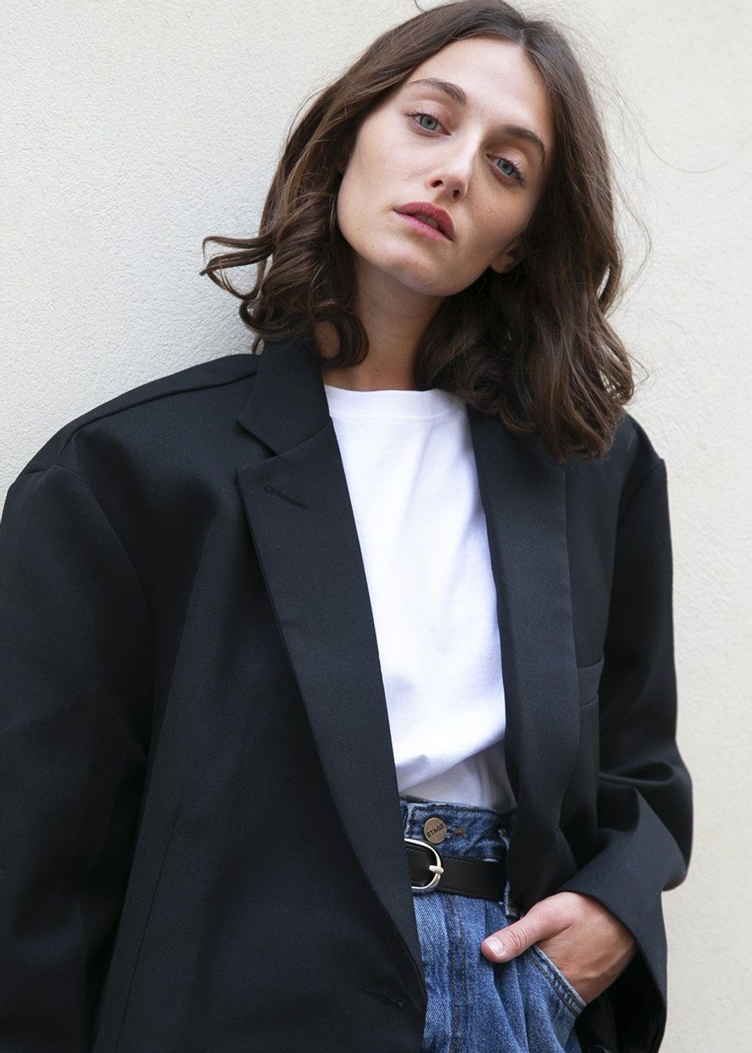 Frankie Oversized Boyfriend Blazer - Black #6