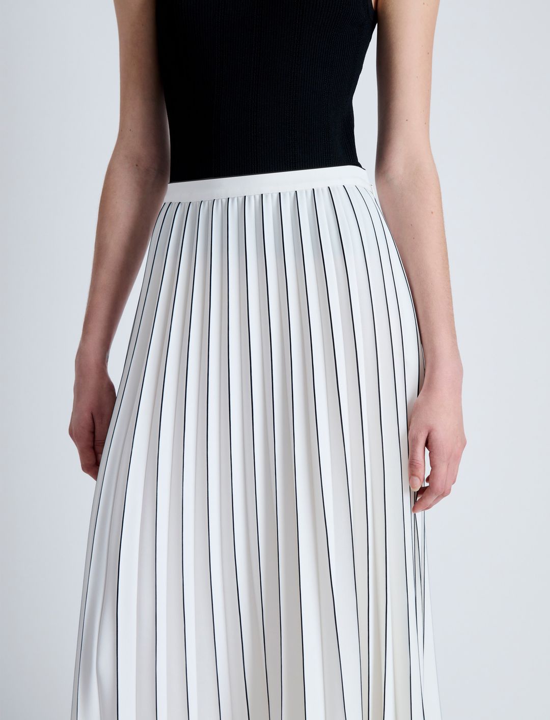 Miles Skirt in Pleated Crepe #5