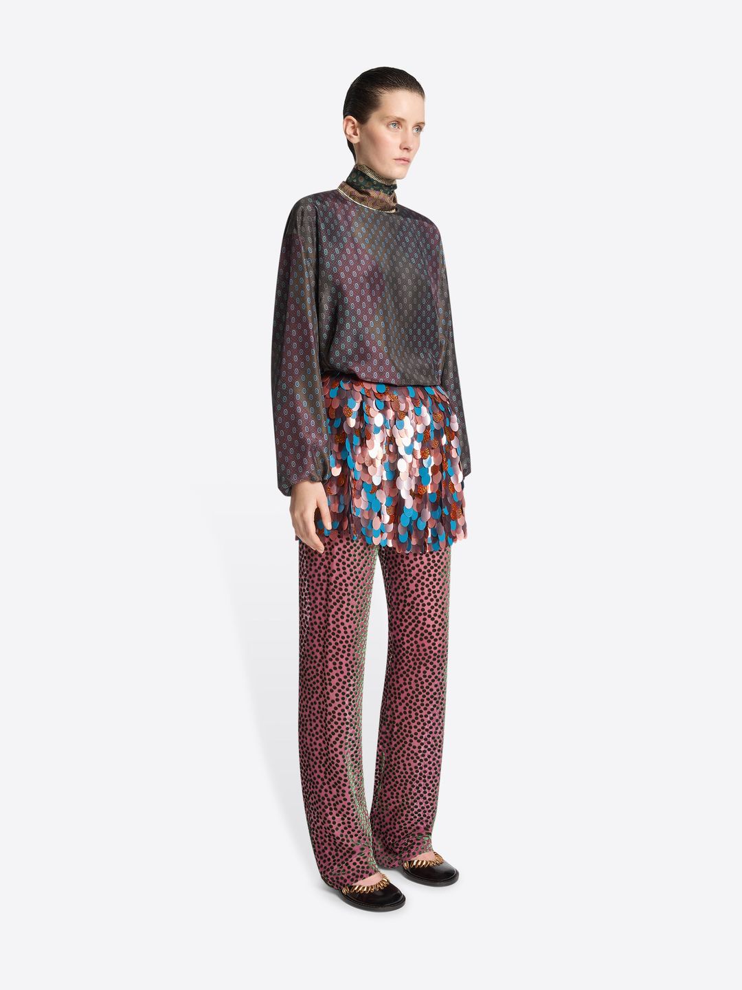 Embellished wrap skirt #7