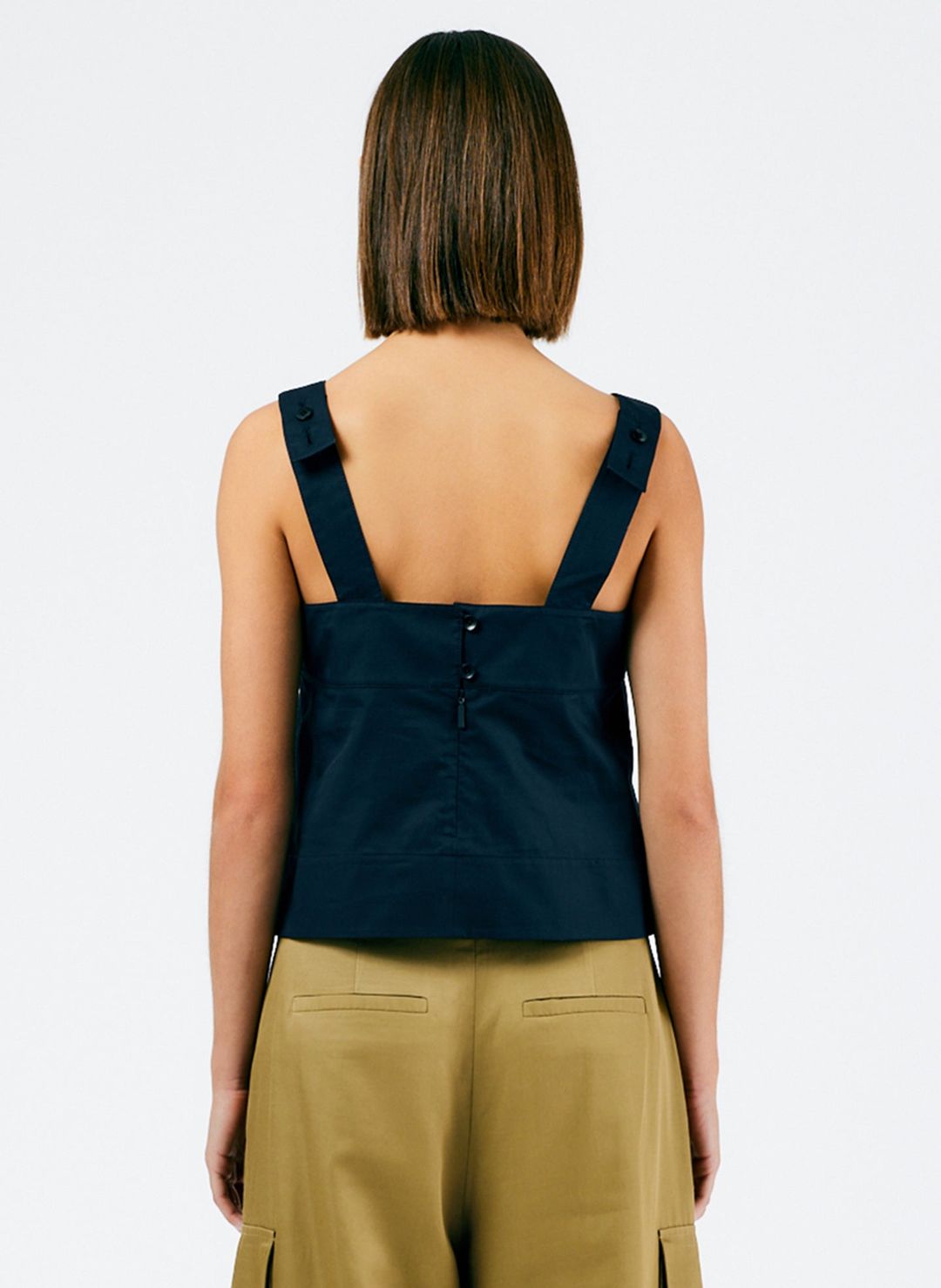 Eco Poplin Strappy Top #3