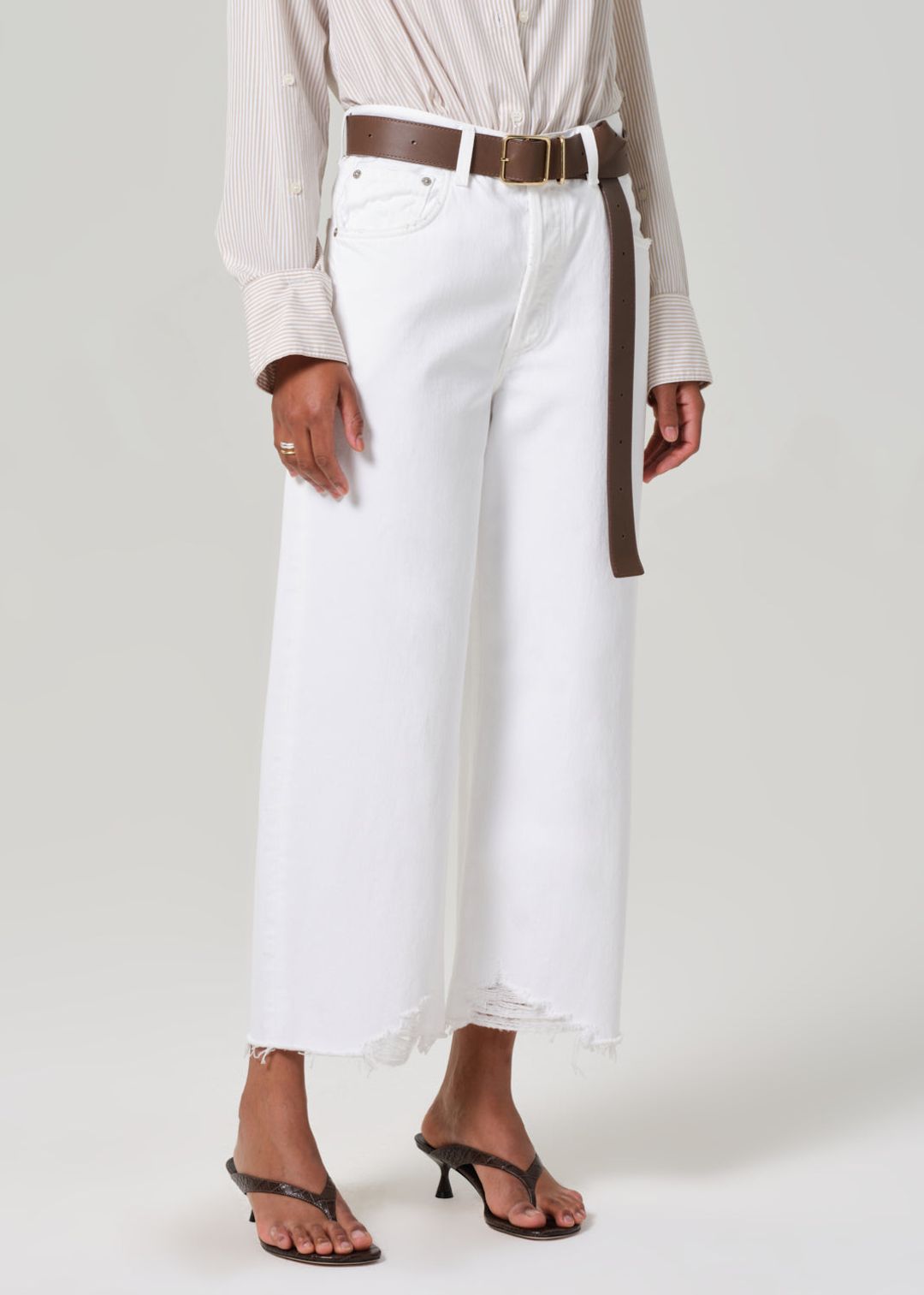 Ayla Raw Hem Crop in Harlow #4