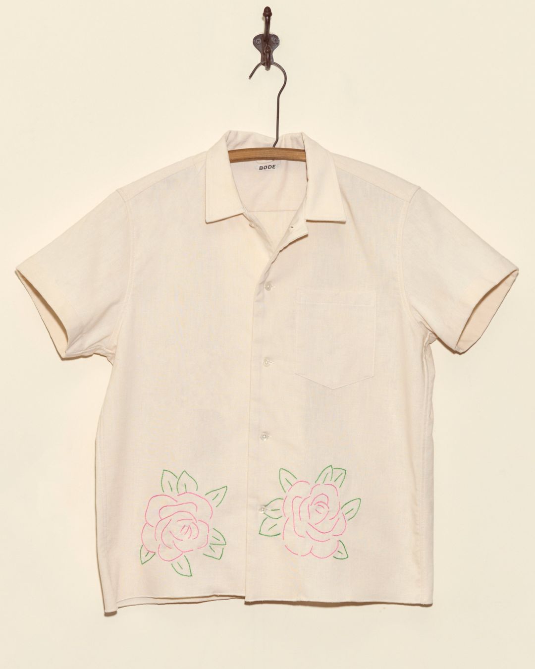 Sweet Rose Short Sleeve Shirt - M