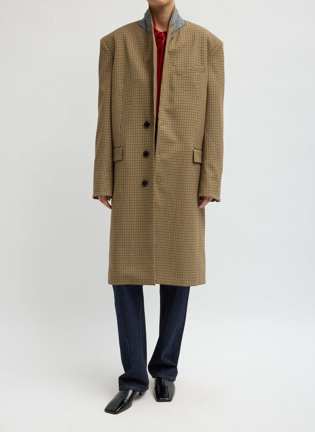 Menswear Tech Twill Tailored Men's Midi Coat