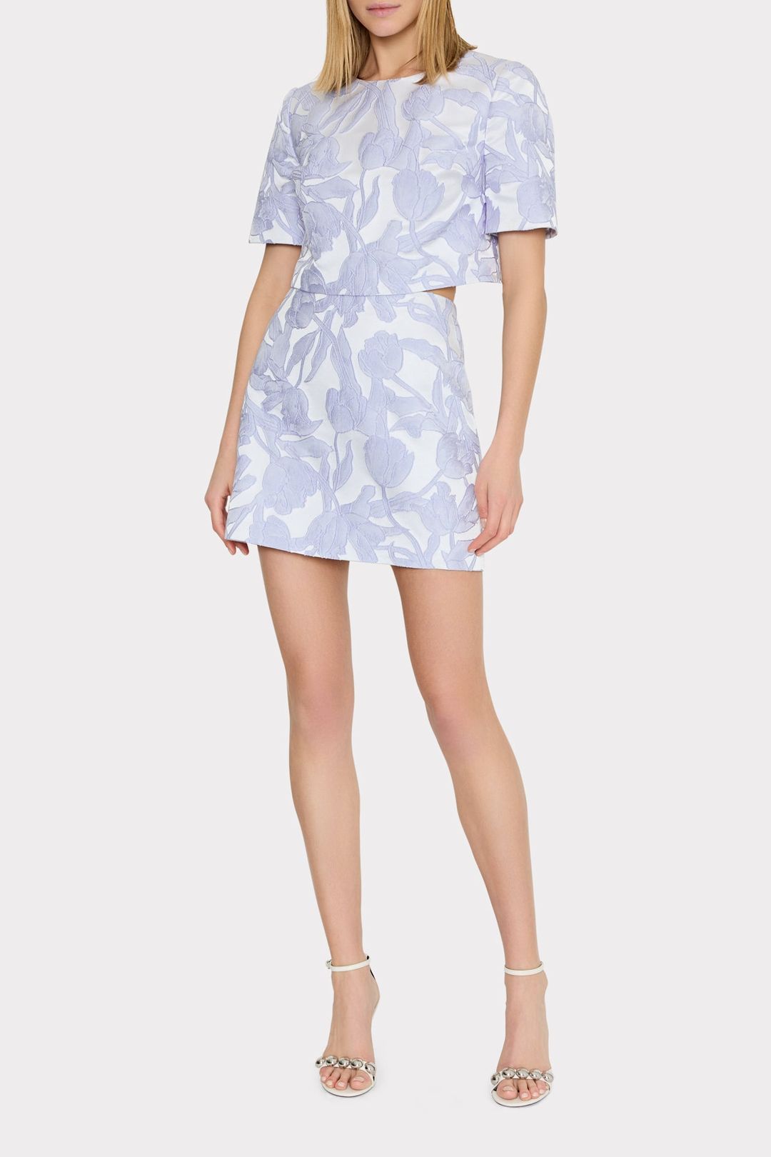 Tulip Jacquard Modern Mini Skirt