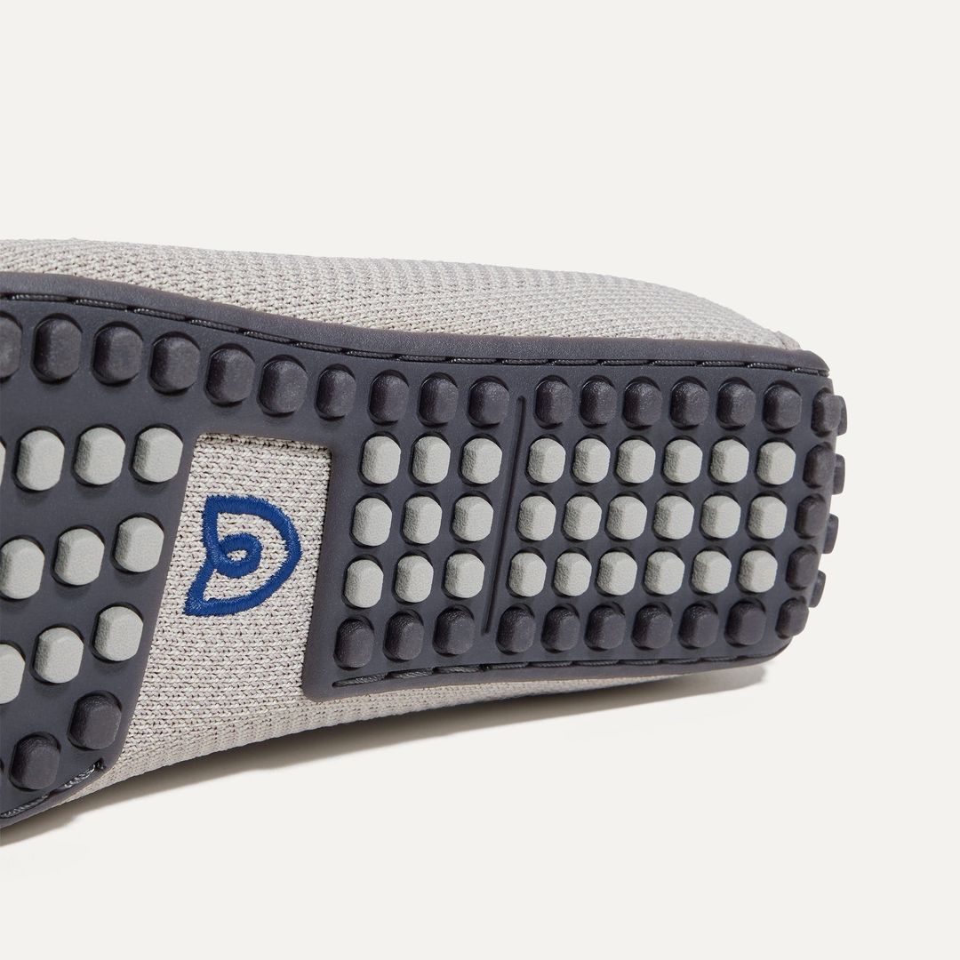 The Driving Loafer - Light Grey Herringbone #6