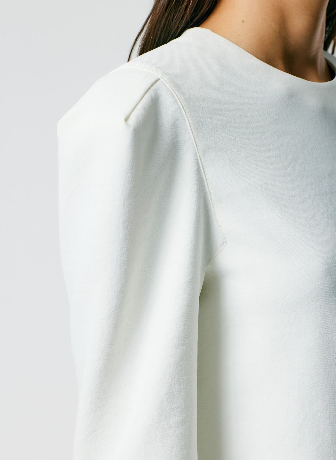 Chalky Drape Square Sleeve Long Sleeve Top #5