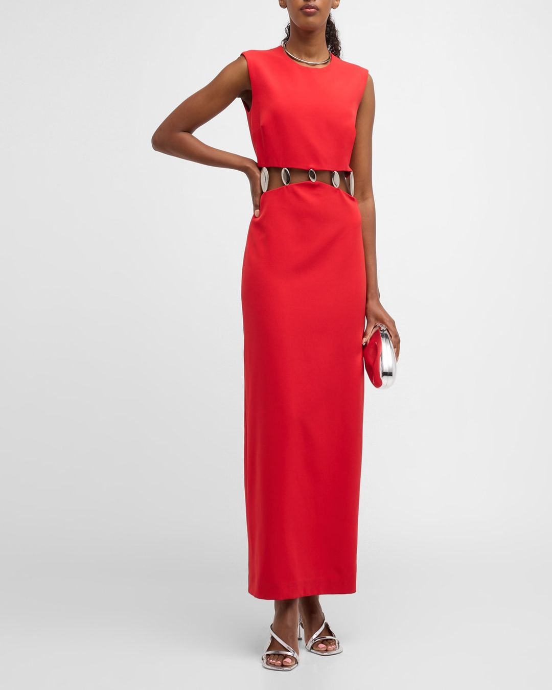 Isadora cutout embelllished crepe gown #2