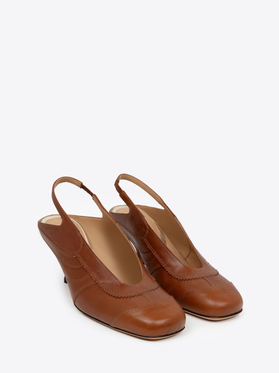 Leather slingback pumps #3