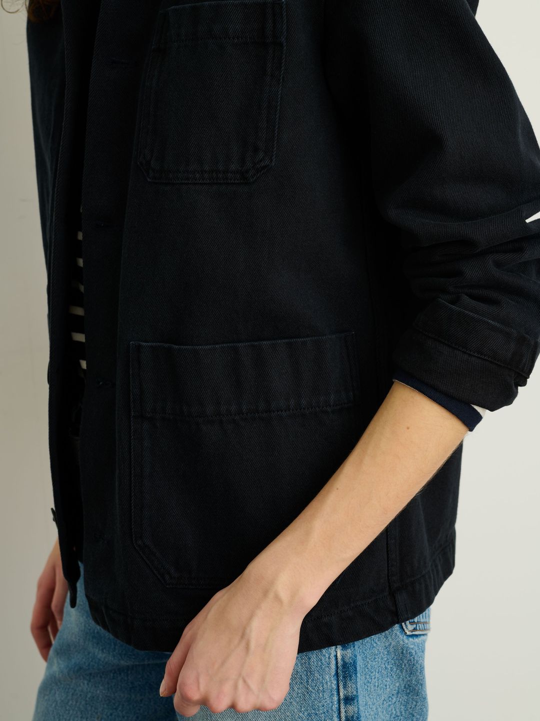 Britt Work Jacket in Recycled Denim #6