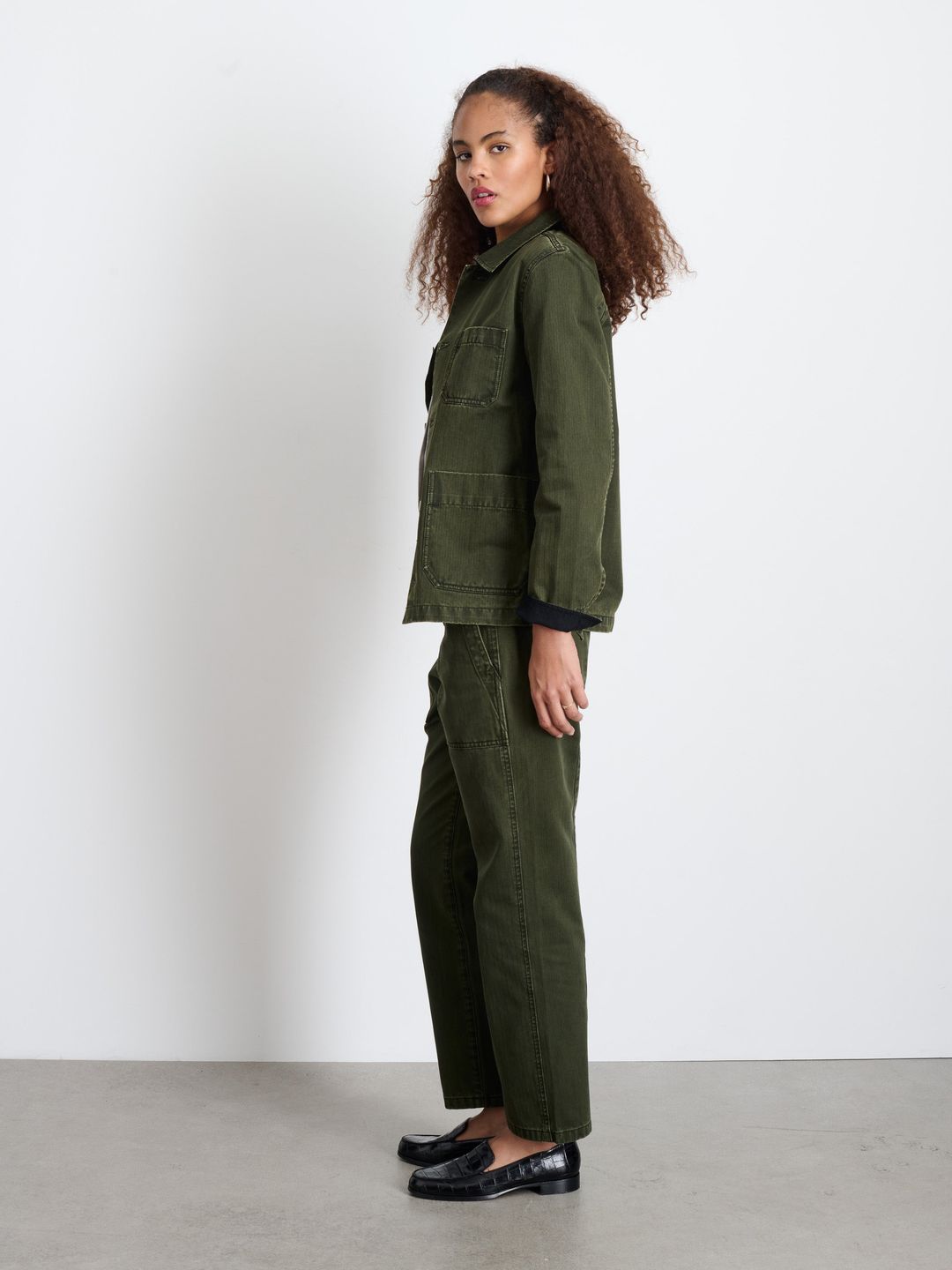 Britt Work Jacket in Herringbone #4