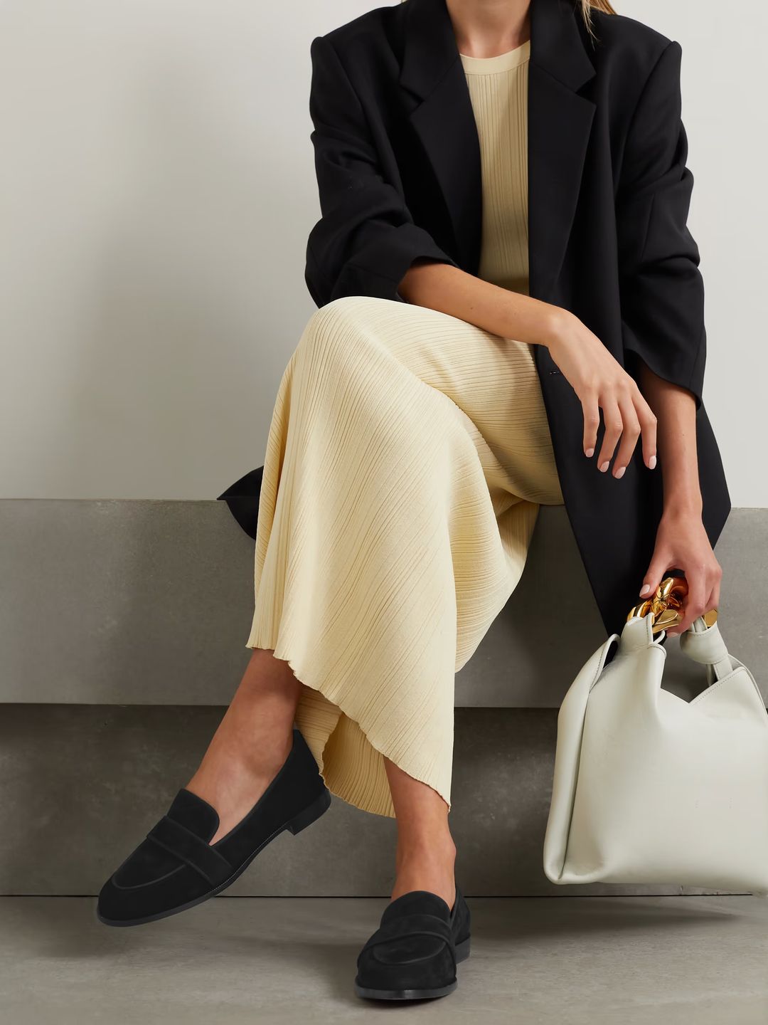 Martin grosgrain-trimmed suede loafers #7