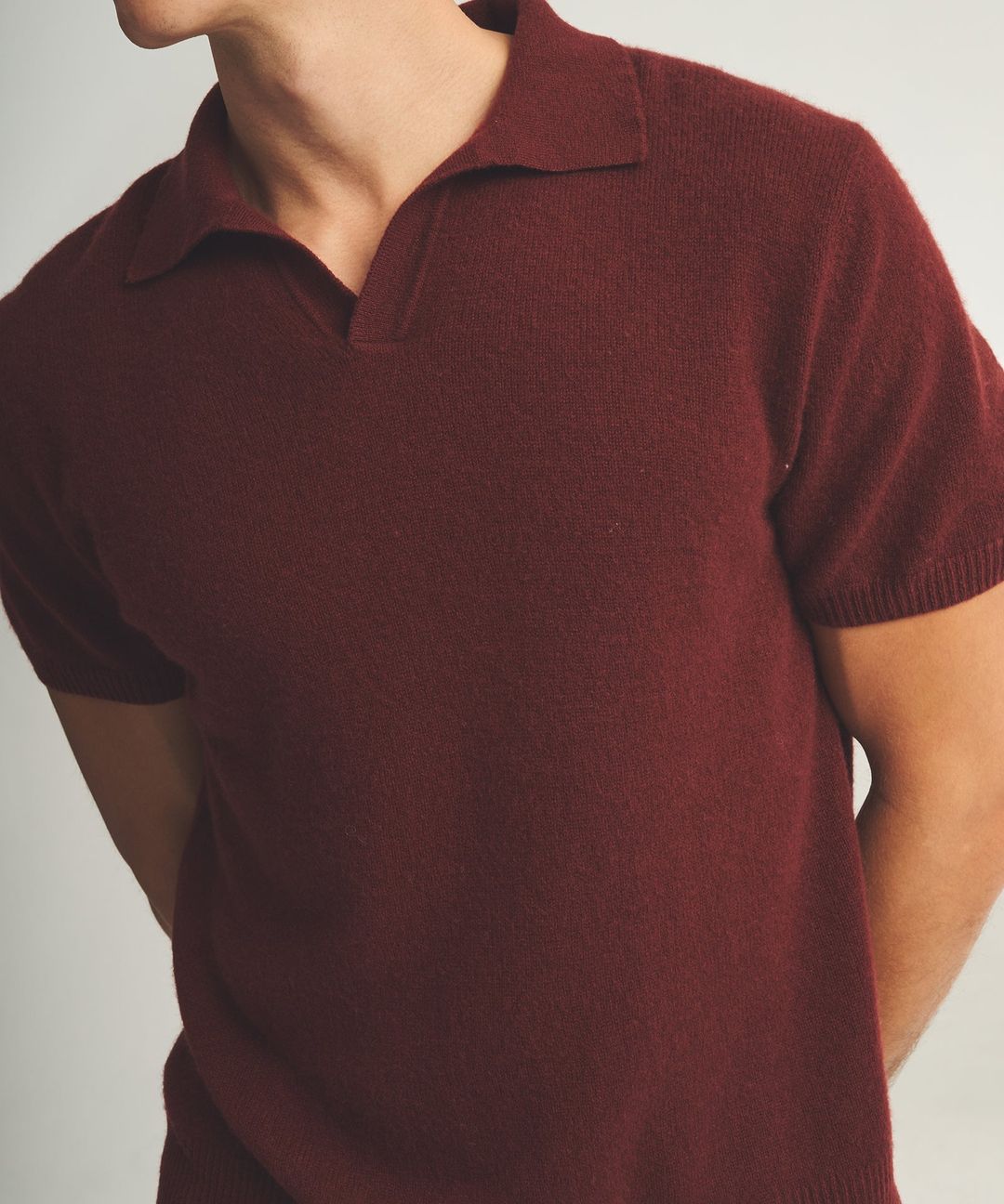 Lightweight Cashmere Short Sleeve Polo #20
