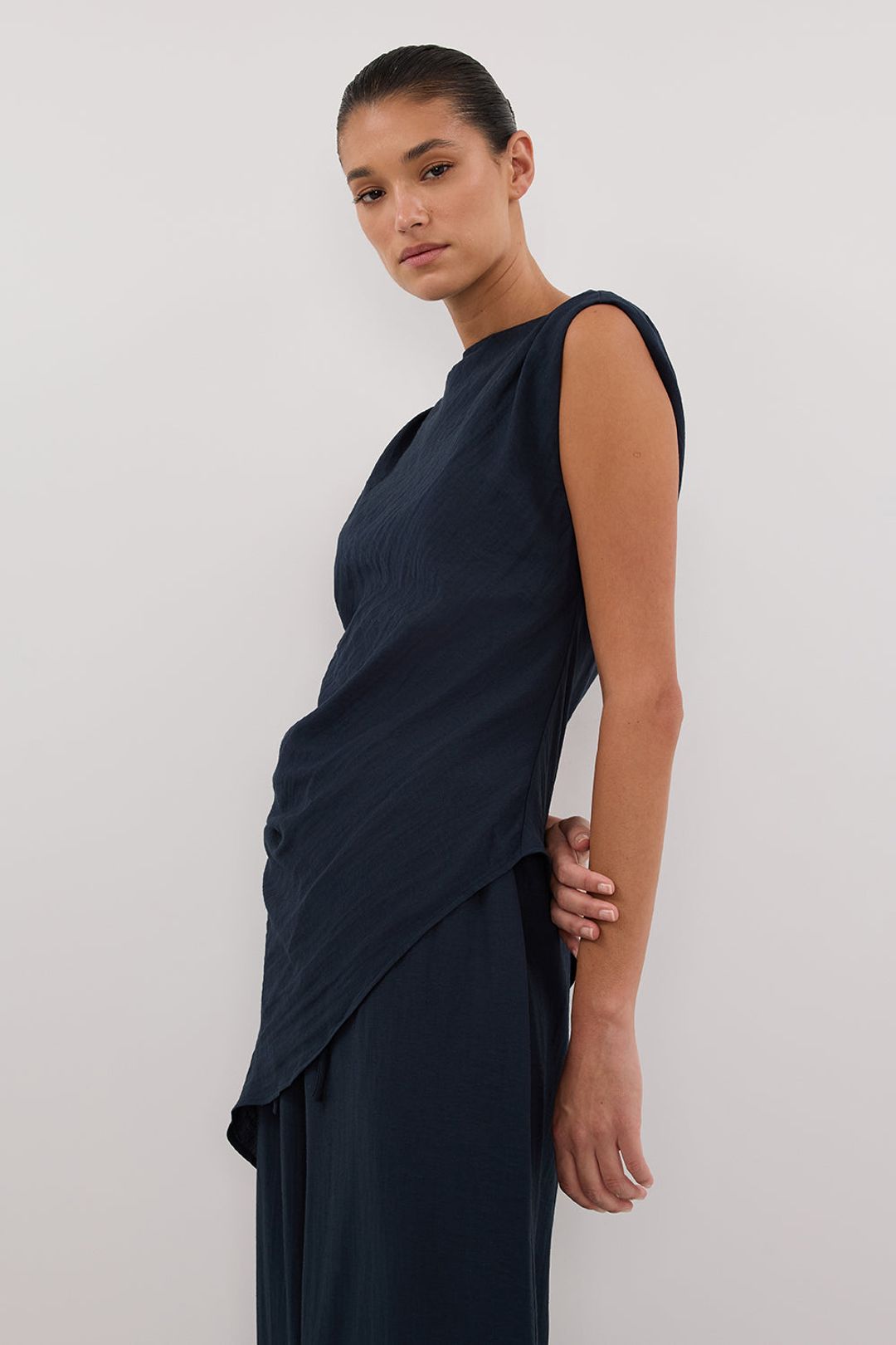 SHYLA SLATE ASYM TOP #6