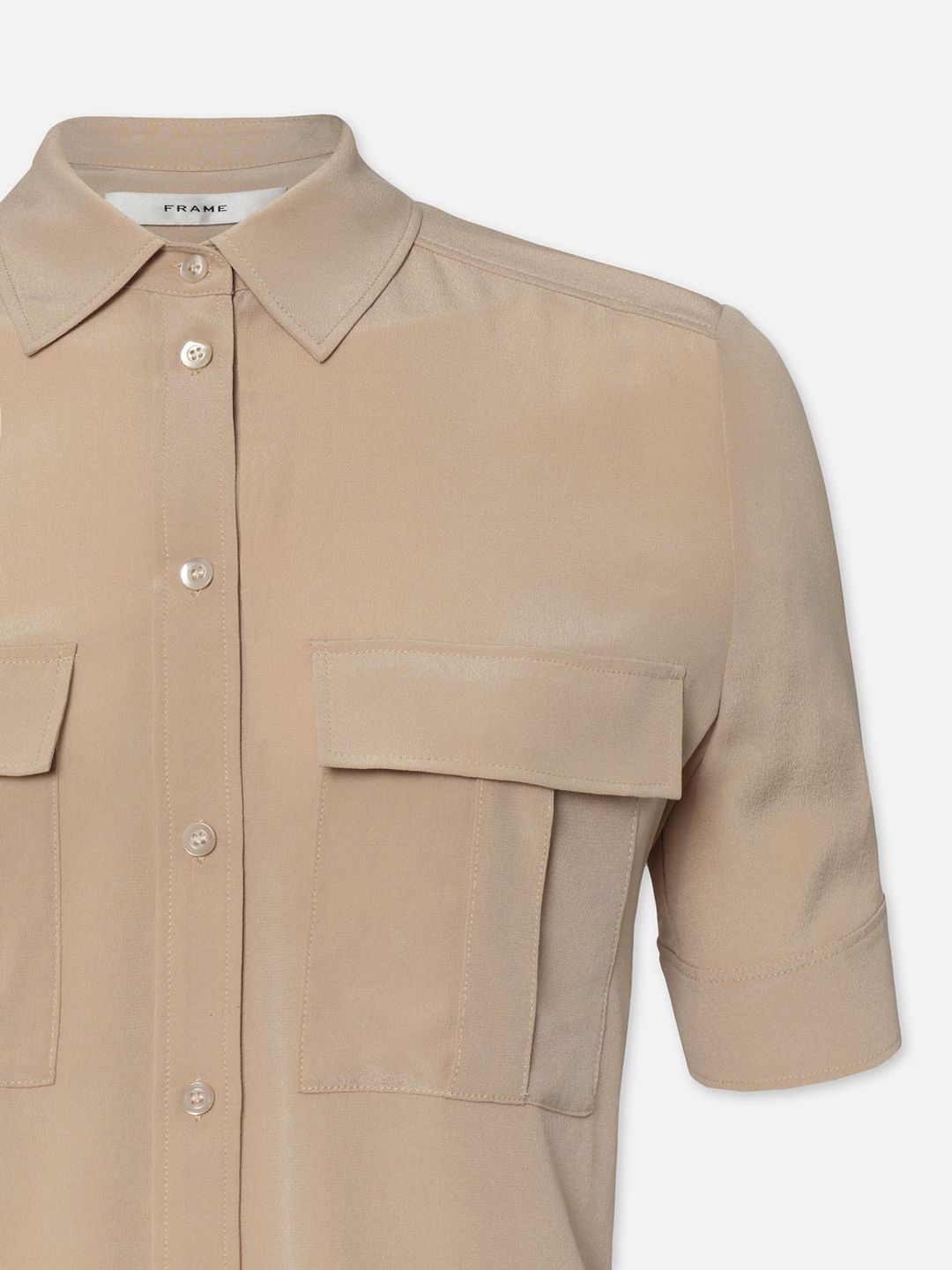 Patch Pocket Button Down -- Khaki Tan #3