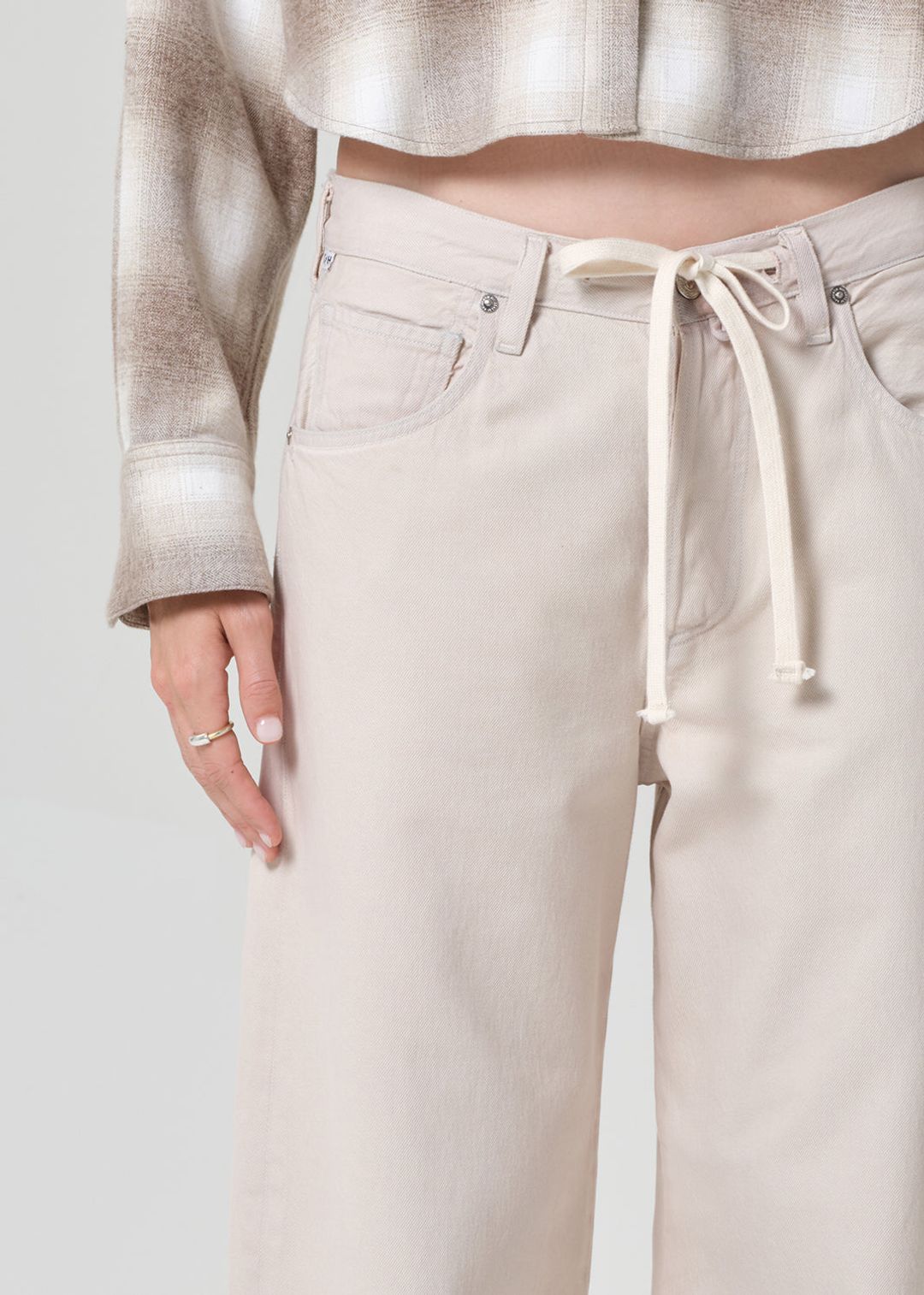 Brynn Drawstring Trouser in Peyote #5