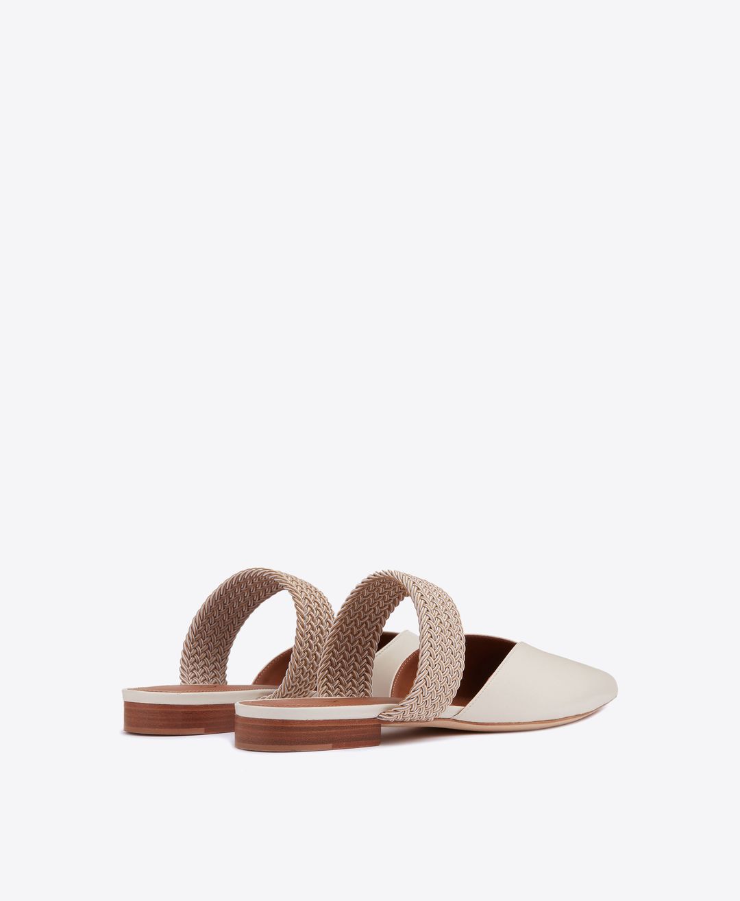 Maisie Flat - Cream Leather Flat Pump #3