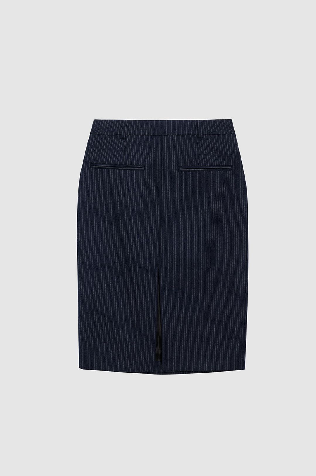 Kora Skirt - Navy Pinstripe #3