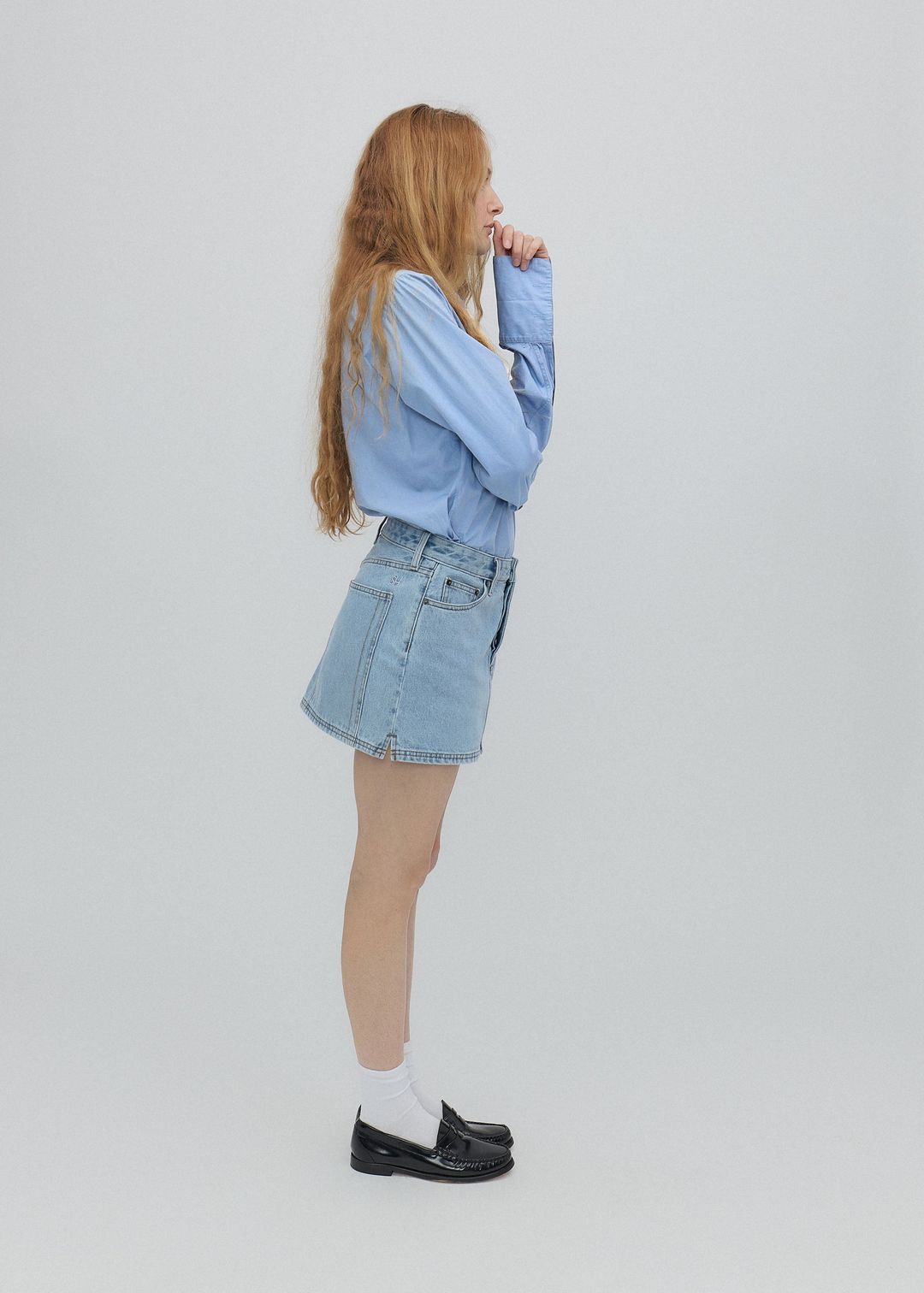Holly Skirt in Vintage Blue #3