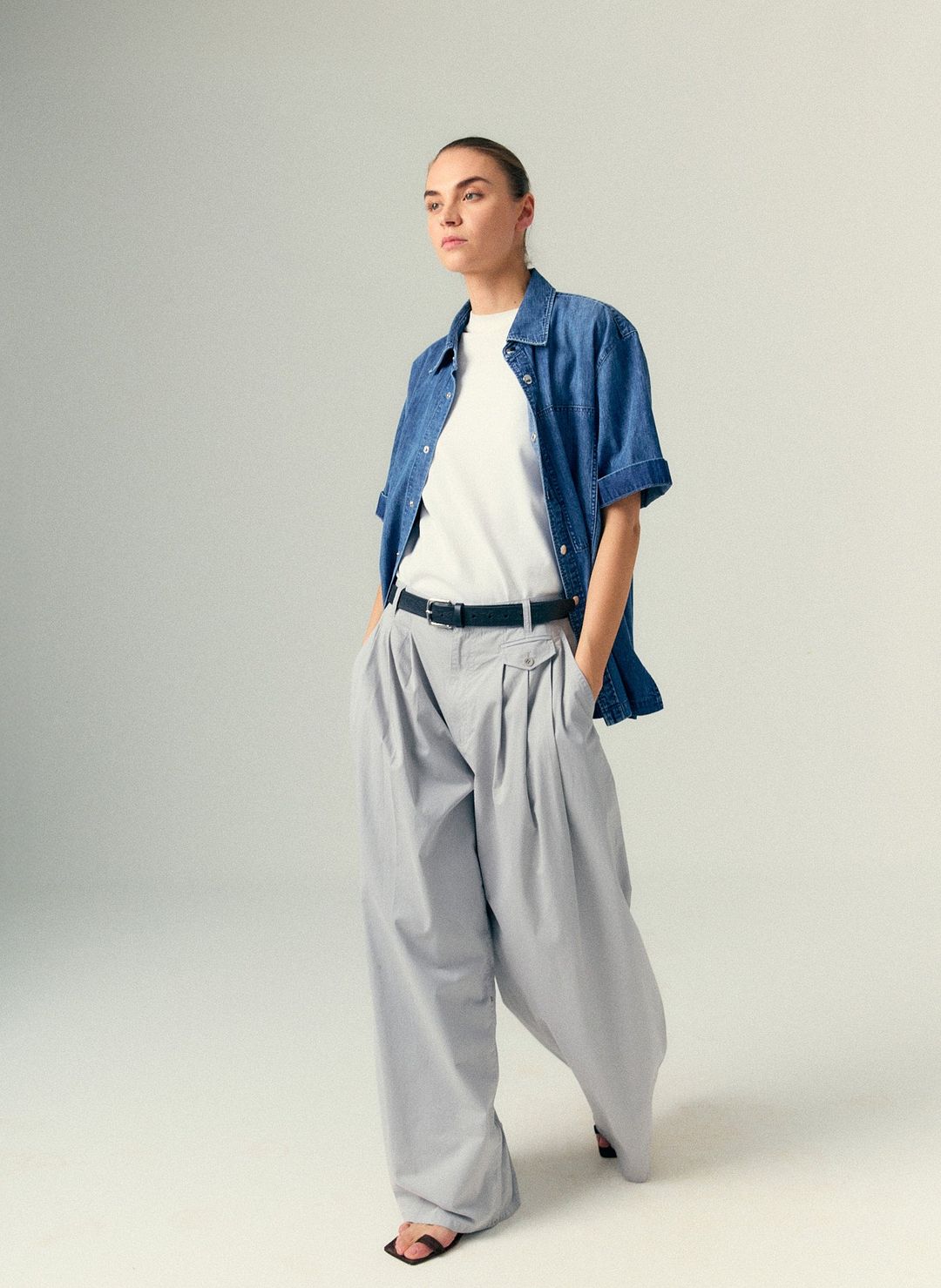 Summer Denim Classic Wash Camp Shirt #2