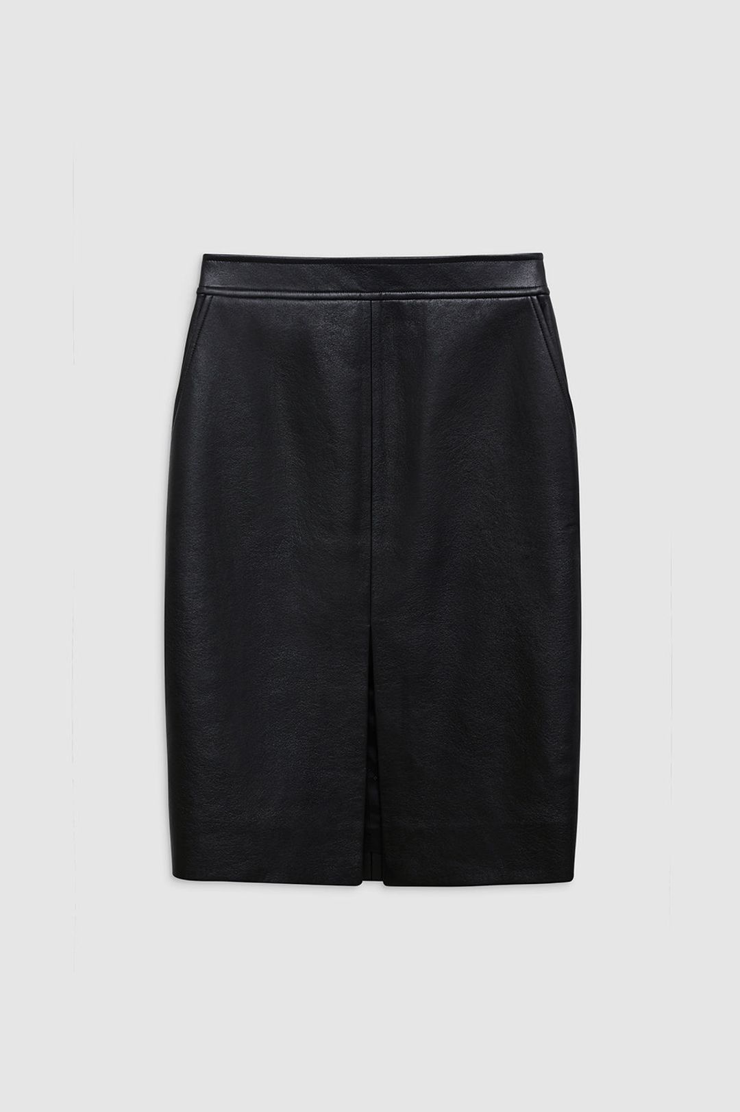 Tyra Skirt - Black Recycled Leather #3