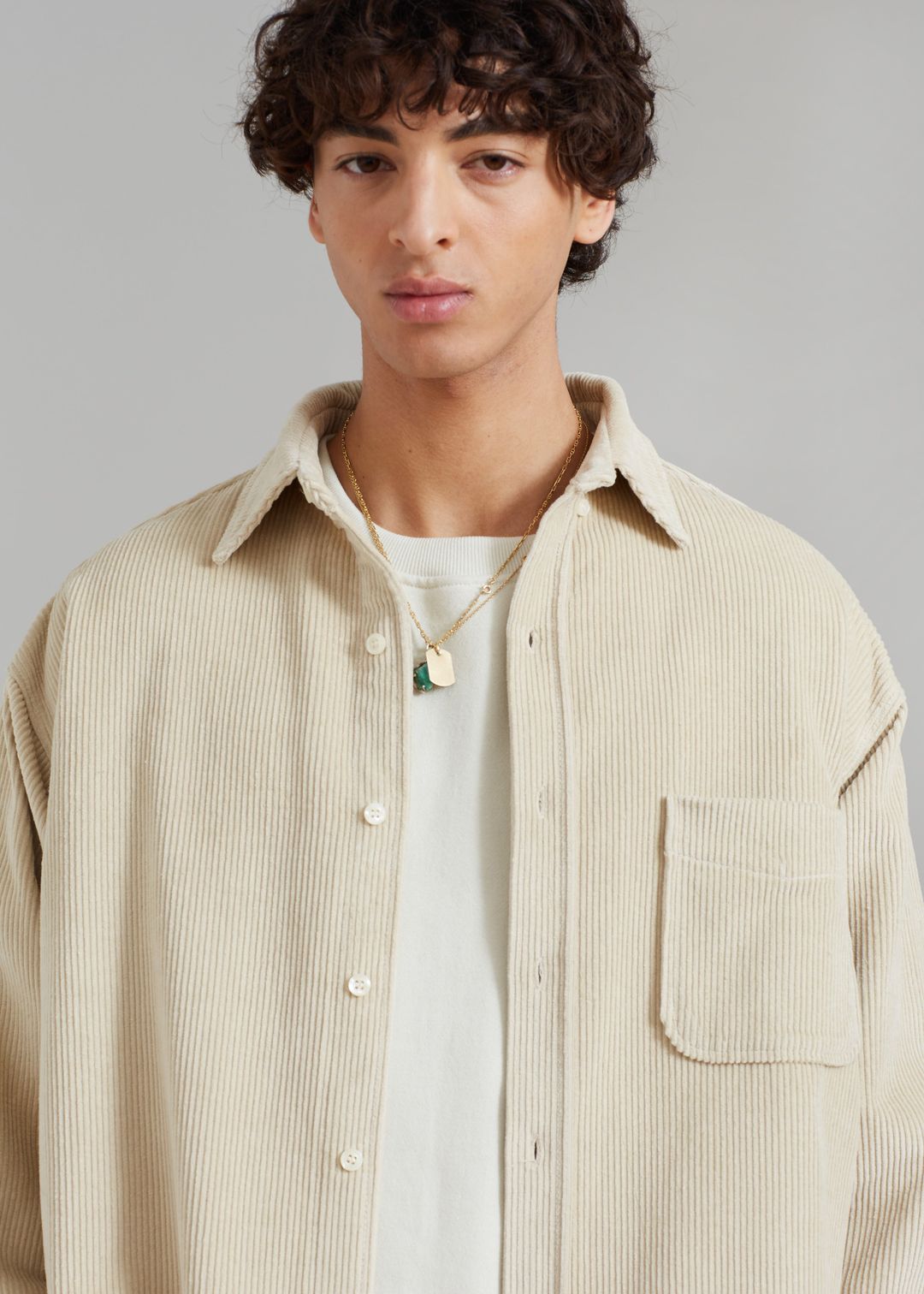 Camden Corduroy Shirt - Cream #5