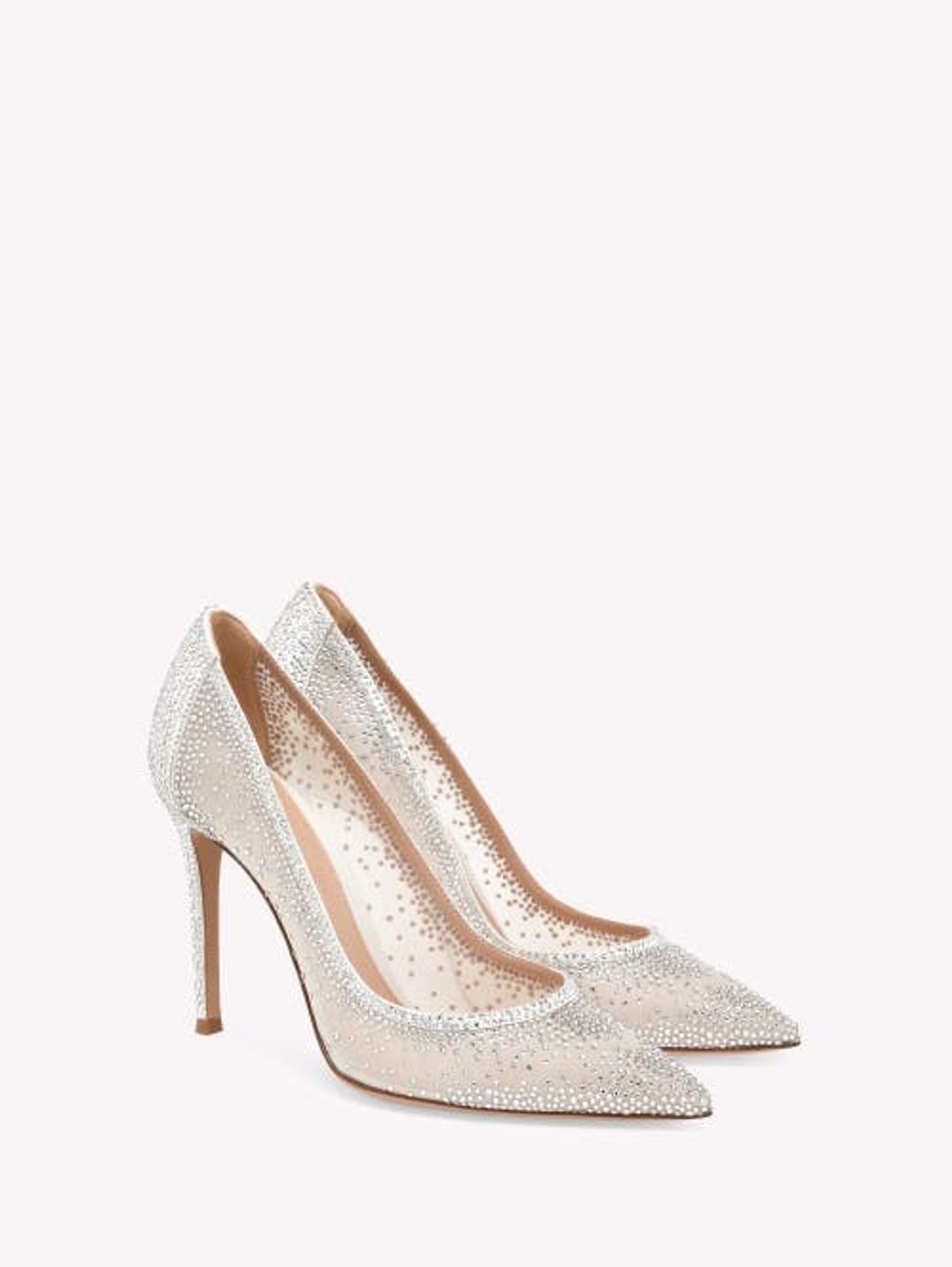 Gianvito Rossi Rania cystal-embellished suede pumps #6