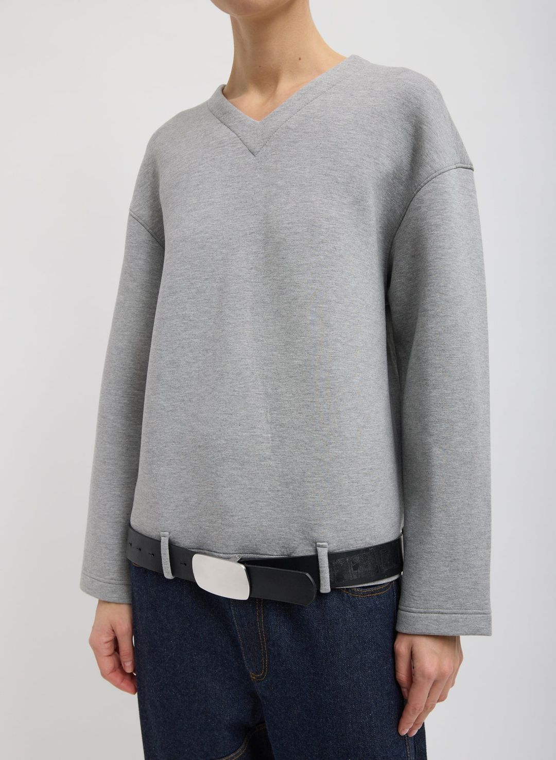 Bonded Viscose Easy V-Neck