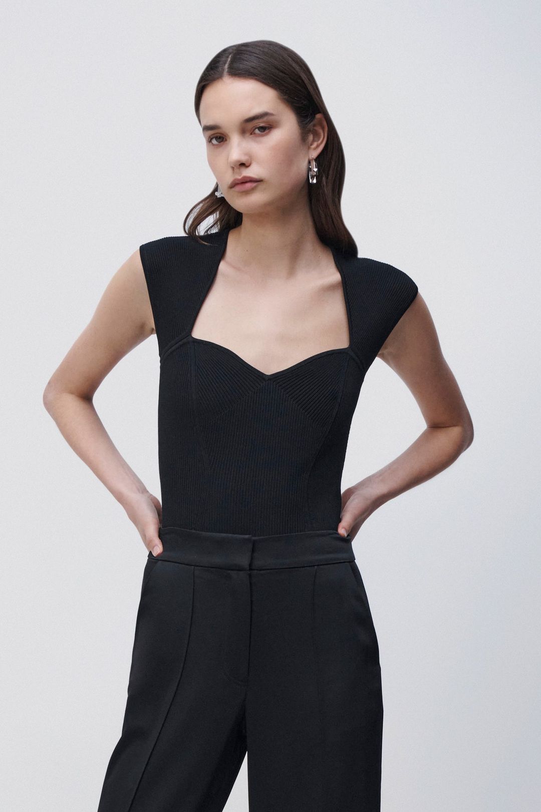 Barbara Compact Rib Bodysuit