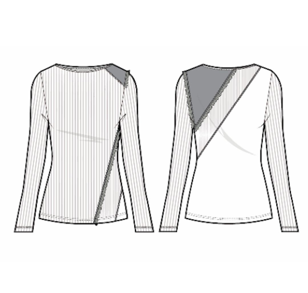 MULTI RIB LS COMBO TOP