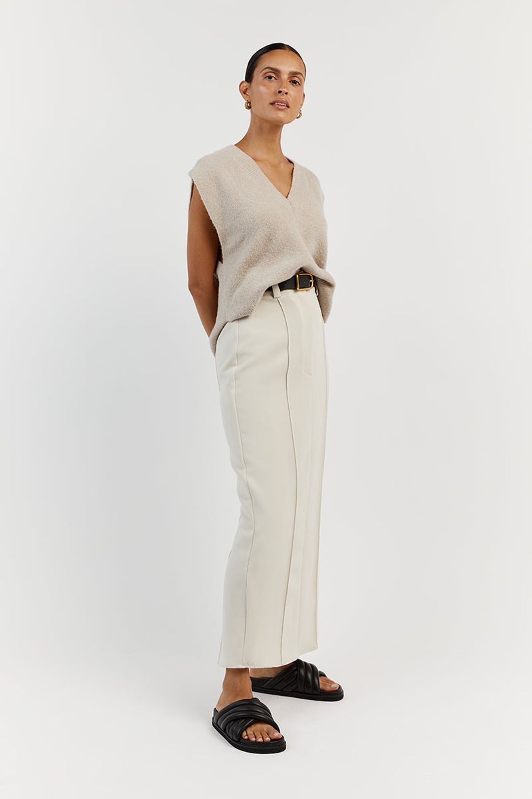 RAF STONE KNIT VEST #3