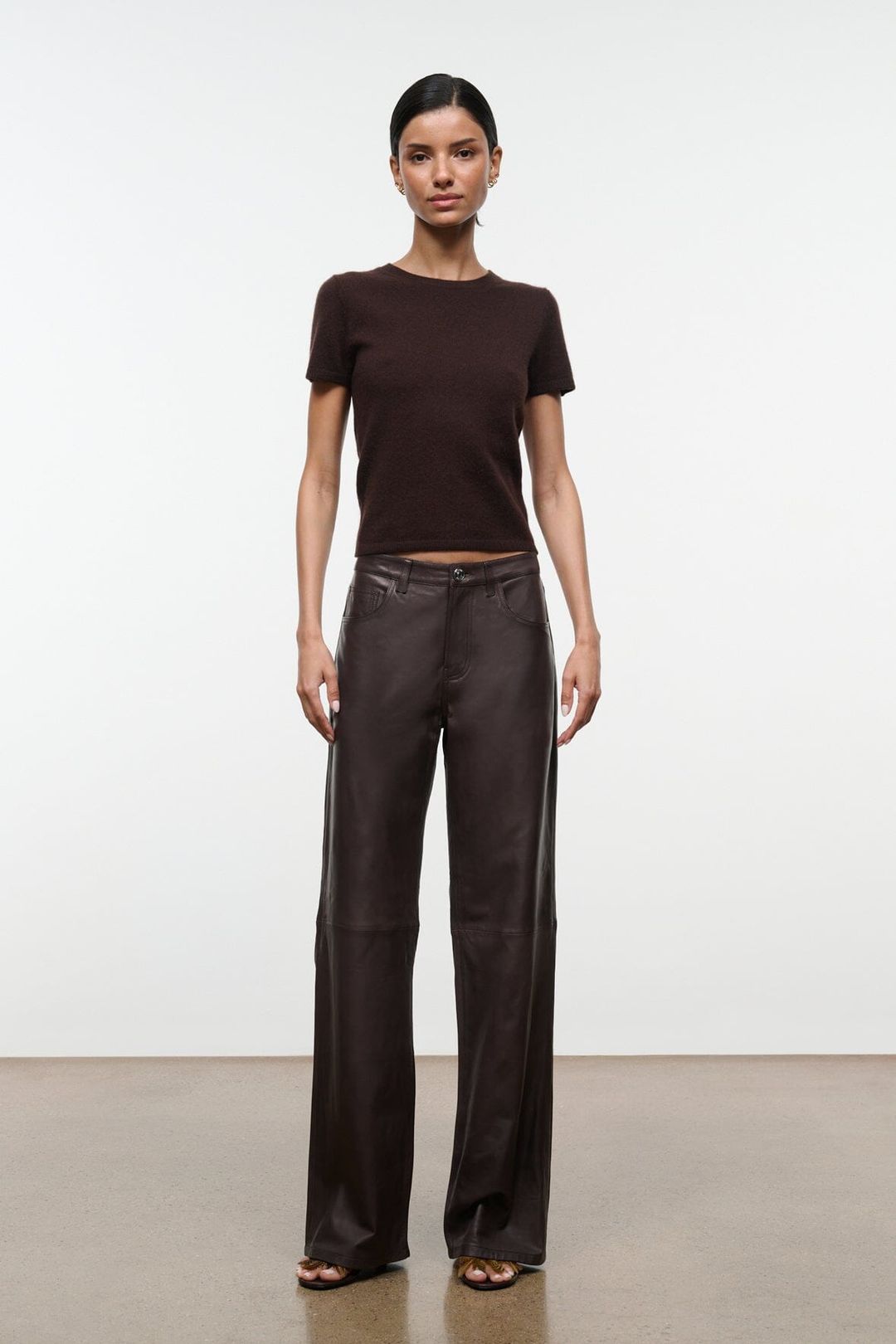 EASY CASHMERE TEE | DARK CHOCOLATE