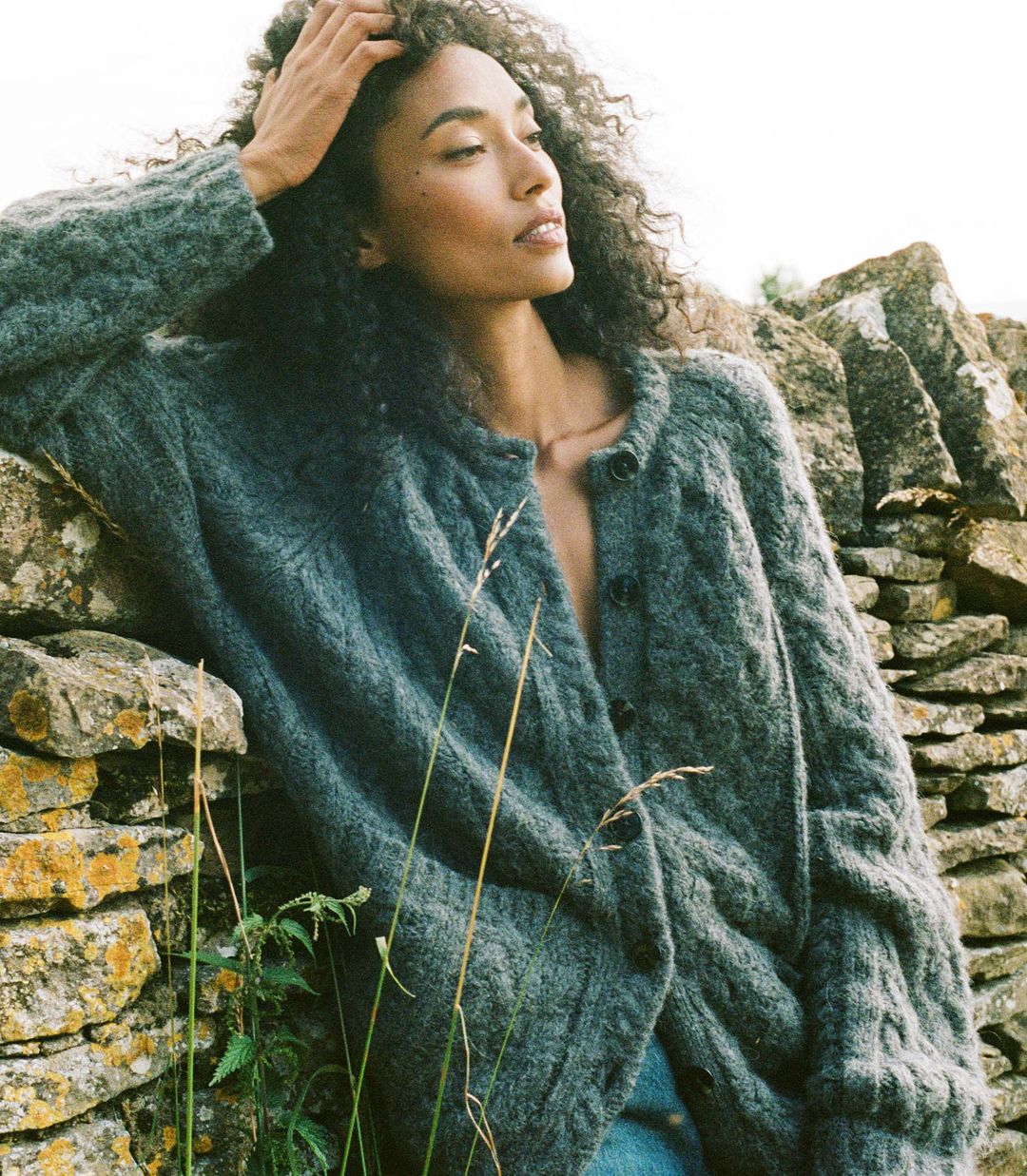 CALDWELL CARDIGAN -- CHARCOAL #3