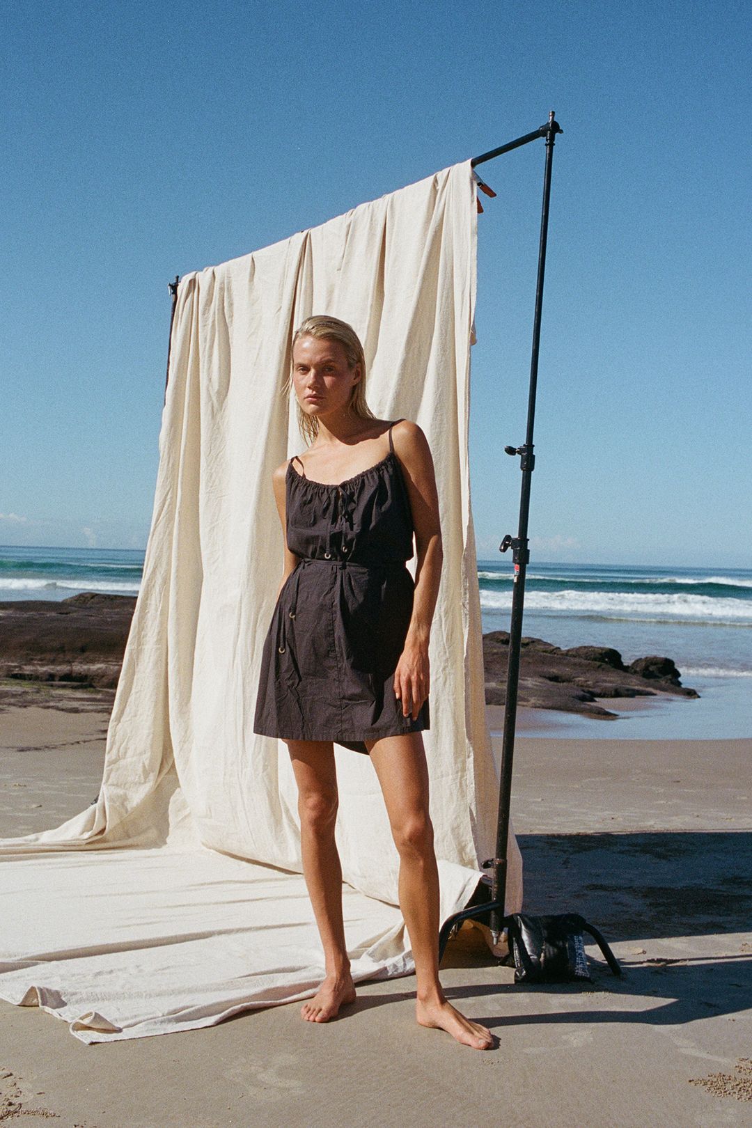 Cotton Poplin Dress - Black #6