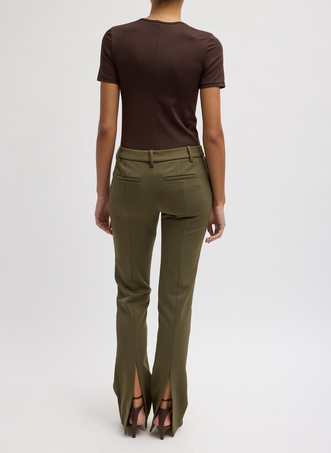 Spring Bonded Twill Elfie Trousers With Slits #4