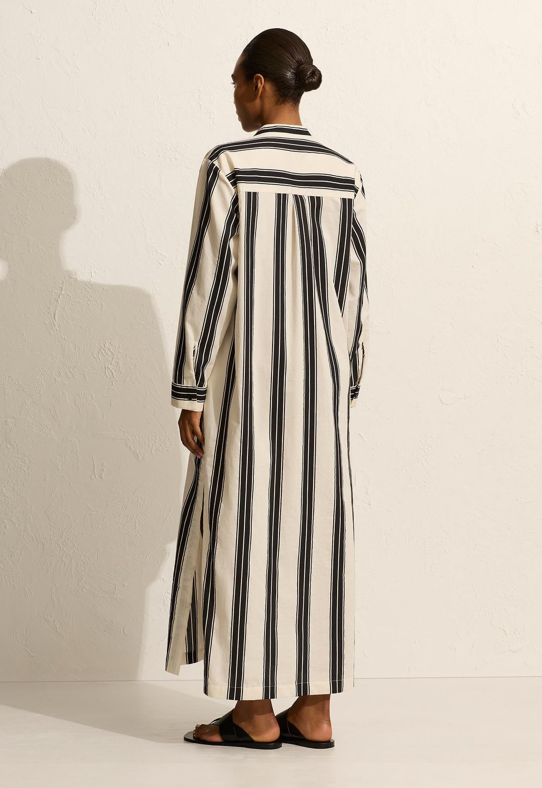 Relaxed Stripe Djellaba - Nero Stripe #4