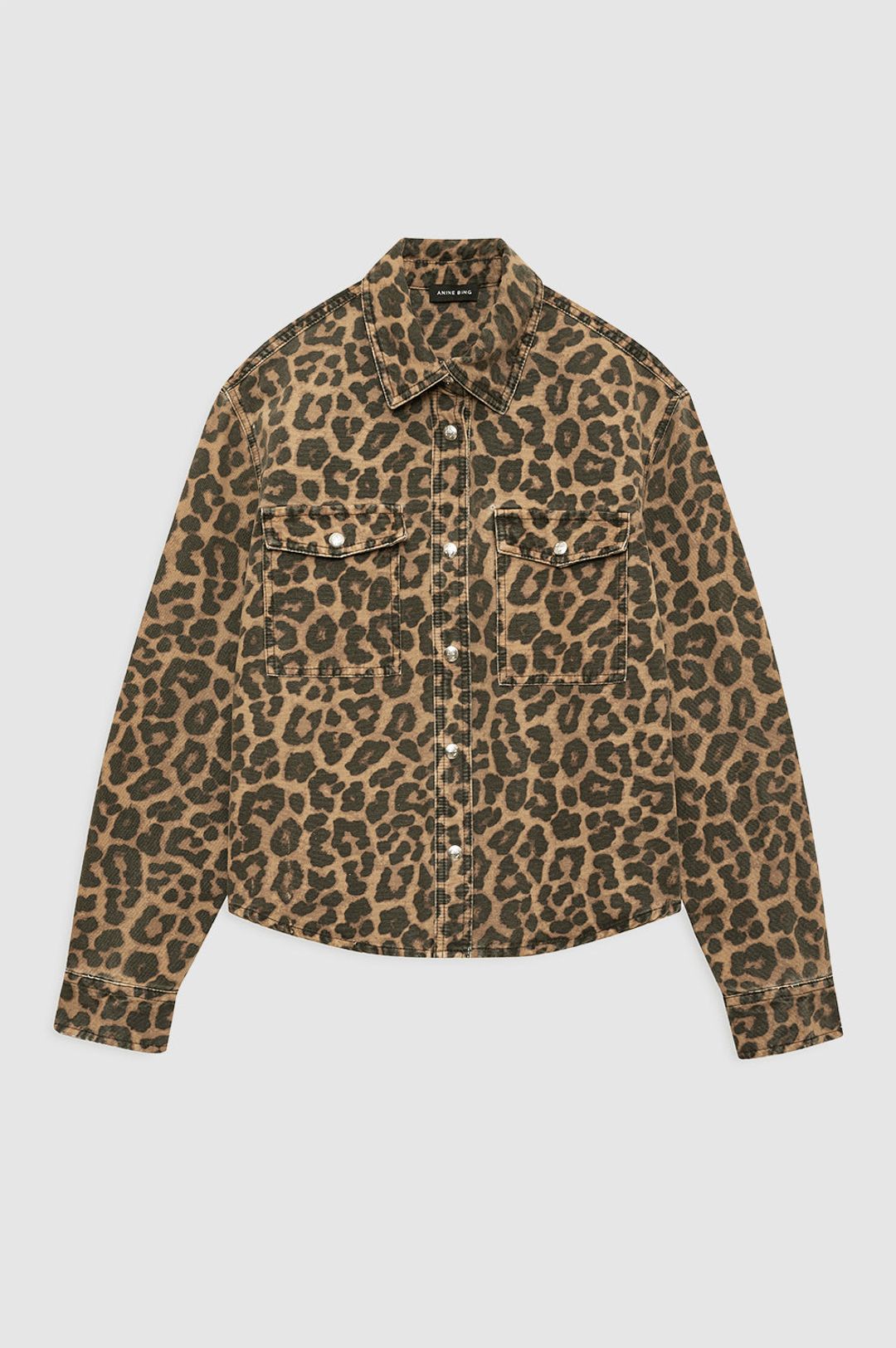 Paxton Shirt - Black And Brown Leopard #4
