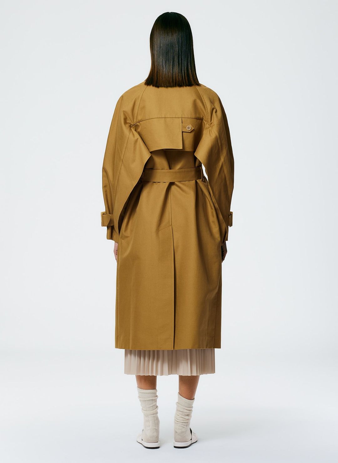 Sculpted Cotton Trench #6