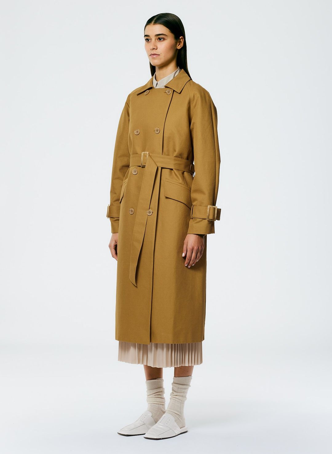 Sculpted Cotton Trench #5
