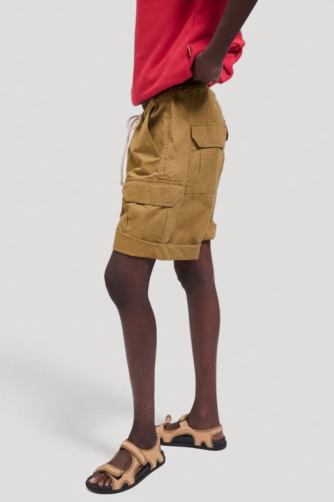 The Rope Tie Cargo Short in Camel #9